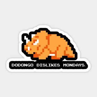 Dondongo Dislikes Mondays Sticker